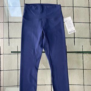 Lululemon NWT Wunder Train 25" Night Sea Size 6